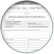 RECESSO DAL CONTRATTO