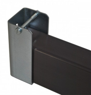 Square tube handle 75x35x30mm zinc-plated