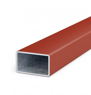 Square tube 50x30x1,8 length up to 2 m, zinc+plastic C
