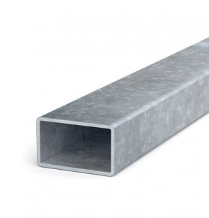 Square tube 50x30x1,5 length up to 4 m, zinc
