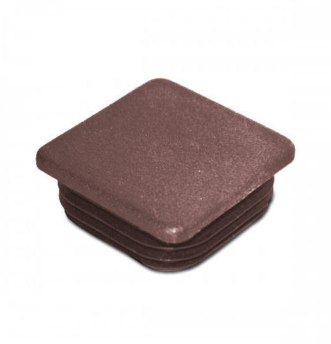 Fermo della colonna 65x65mm, di plastica, marrone